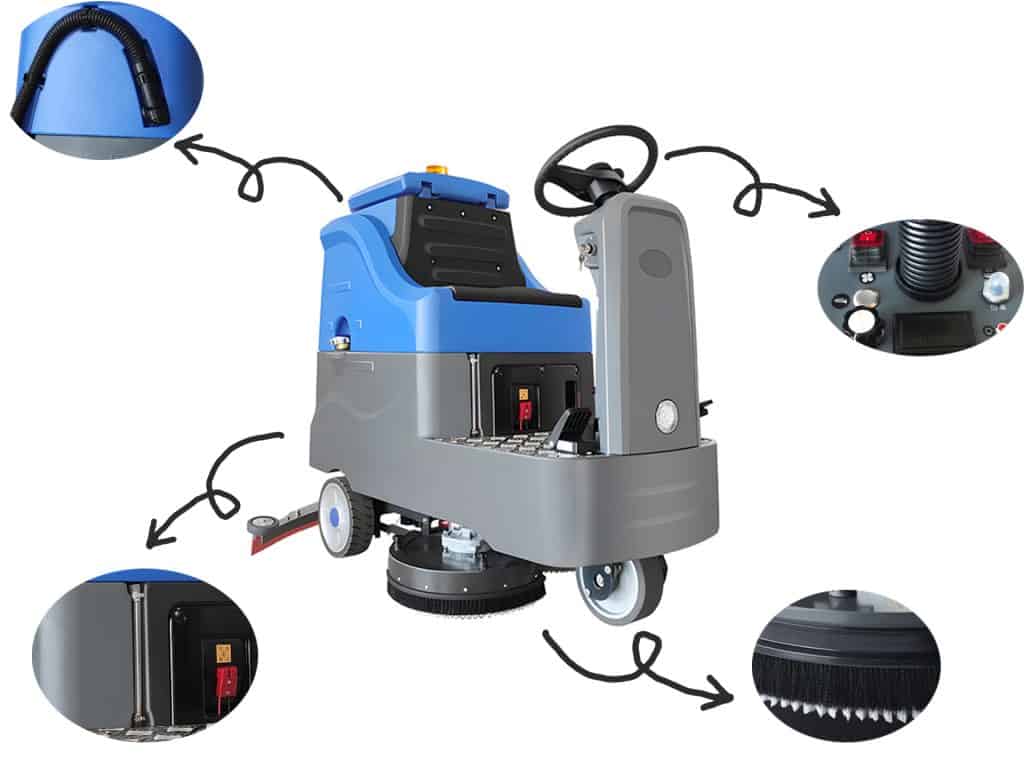 Ride‑On Floor Sweeper